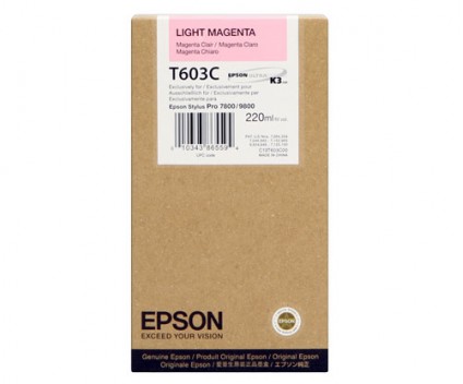 Tinteiro Original Epson T603C Magenta Foto 220ml