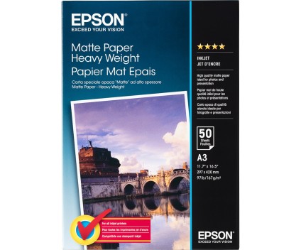 Papel Fotográfico Original Epson S041261 167 g/m² ~ 50 Páginas 297mm x 420mm