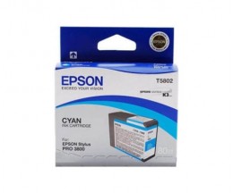 Tinteiro Original Epson T5802 Cyan 80ml