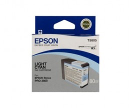 Tinteiro Original Epson T5805 Cyan Claro 80ml
