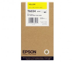 Tinteiro Original Epson T6034 Amarelo 220ml