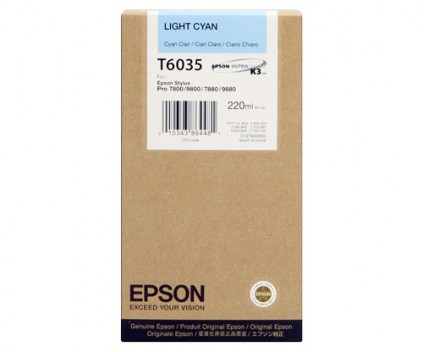 Tinteiro Original Epson T6035 Cyan Claro 220ml