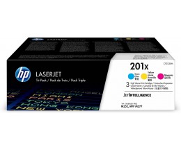 3 Toners Originais, HP 201X Cor CMY ~ 2.300 Paginas