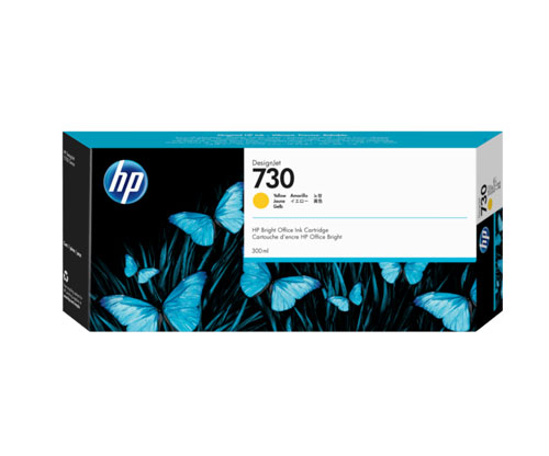 Tinteiro Original HP 730 Amarelo 300ml