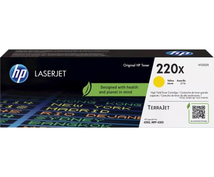 Toner Original HP 220X Amarelo ~ 5.500 Paginas