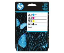 4 Tinteiros Originais, HP 963 Preto 24ml + Cor 11ml