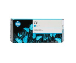 Tinteiro Original HP 738 Cyan 300ml