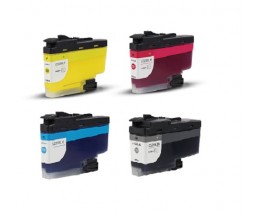 4 Tinteiros Compativeis, Brother LC-3239 XL Preto + Cor ~ 6.000 / 5.000 páginas