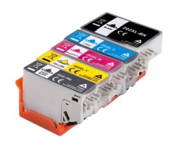 5 Tinteiros Compativeis, Epson T02G1 -T02H4 / 202 XL Preto 13.8ml + Cor 8.5ml