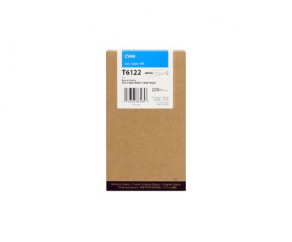 Tinteiro Compativel Epson T6122 Cyan 220ml