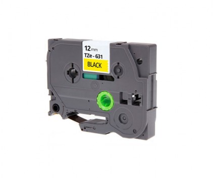 Fita Compativel Brother TZES631 12mm x 8m Laminada industrial