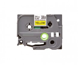 Fita Compativel Brother TZES651 24mm x 8m Laminada industrial