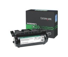 Toner Original Remanufaturado Lexmark 64080HW Preto ~ 21.000 Paginas