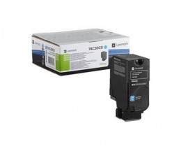 Toner Original Lexmark 74C20C0 Cyan ~ 3.000 Paginas