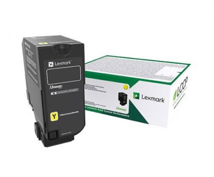 Toner Original Lexmark 74C0H40 Amarelo ~ 12.000 Paginas
