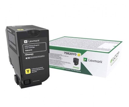 Toner Original Lexmark 75B20Y0 Amarelo ~ 10.000 Paginas