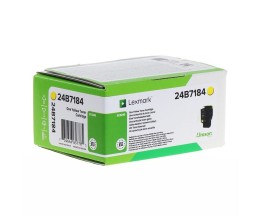 Toner Original Lexmark 24B7184 Amarelo ~ 6.000 Paginas