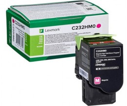 Toner Original Lexmark C232HM0 Magenta ~ 2.300 Paginas