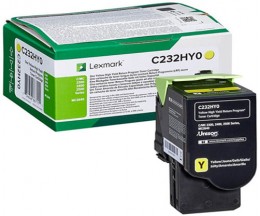 Toner Original Lexmark C232HY0 Amarelo ~ 2.300 Paginas
