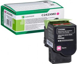 Toner Original Lexmark C242XM0 Magenta ~ 3.500 Paginas