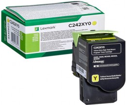 Toner Original Lexmark C242XY0 Amarelo ~ 3.500 Paginas