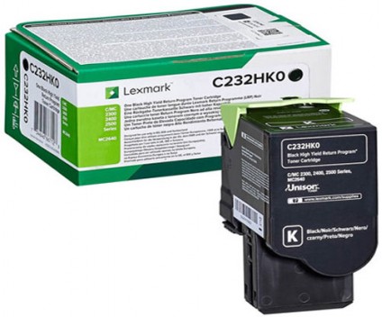 Toner Original Lexmark C232HK0 Preto ~ 3.000 Paginas