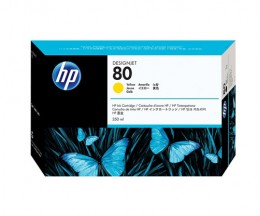 Tinteiro Original HP 80 Amarelo 350ml ~ 4.400 Paginas