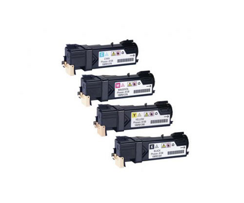 4 Toners Compativeis, Xerox 106R0128X Preto + Cor ~ 2.500 / 1.900 paginas