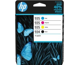 4 Tinteiros Originais, HP 934 Preto + HP 935 Cor ~ 400 Paginas