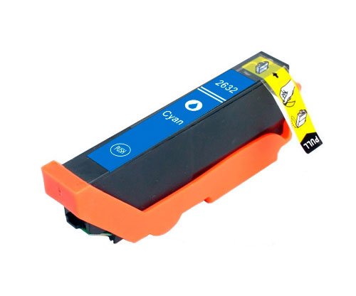 Tinteiro Compativel Epson T2612 / T2632 / 26 XL Cyan 13ml