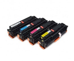 4 Toners Compativeis, HP 305X Preto + HP 305A Cor ~ 4.400 / 2.800 Paginas