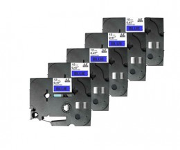 5 Fitas compatíveis, Brother TZE531 12mm x 8m Laminada