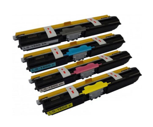 4 Toners Compativeis, Epson S05055X Preto + Cor ~ 2.700 Paginas