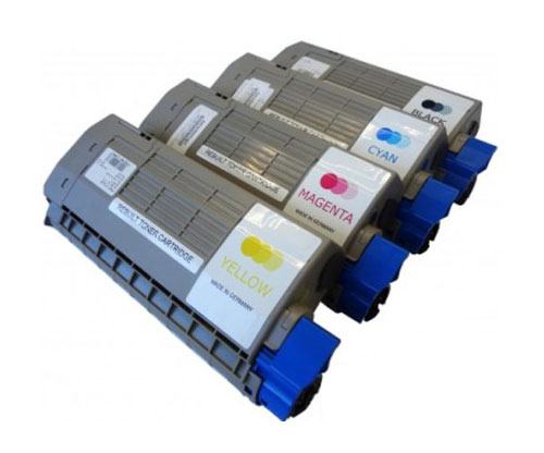 4 Toners Compativeis, OKI 4431860X Preto + Cor ~ 11.000 / 11.500 Paginas