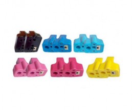 12 Tinteiros Compativeis, HP 363 Preto 30ml + Cor 10ml