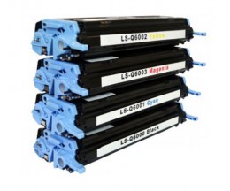 4 Toners Compativeis, HP 124A Preto + Cor ~ 2.500 / 2.000 Paginas