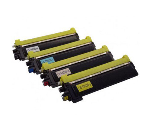 4 Toners Compativeis, Brother TN-230 Preto + Cor ~ 2.200 / 1.400 Paginas