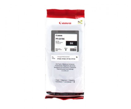 Tinteiro Original Canon PFI-207 BK Preto 300ml