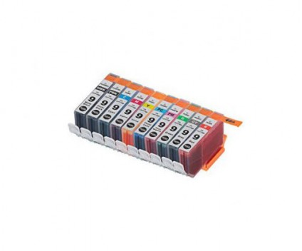 10 Tinteiros Compativeis, Canon PGI-9 Preto + Cor 13.4ml