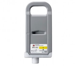 Tinteiro Compativel Canon PFI-301 Y / PFI-701 Y Amarelo 700ml