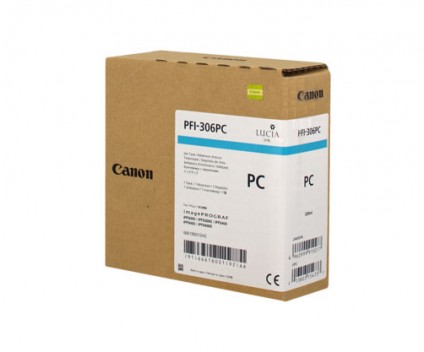 Tinteiro Original Canon PFI-306 PC Cyan Foto 330ml