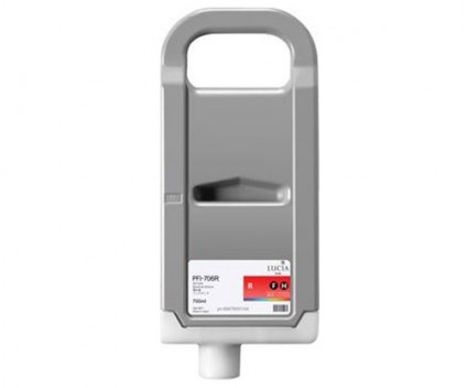 Tinteiro Compativel Canon PFI-706 R Vermelho 700ml