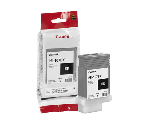 Tinteiro Original Canon PFI-107 BK Preto 130ml