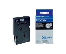 Fita Original Brother TC-101 Preto em Transparente 12mm x 7.7m