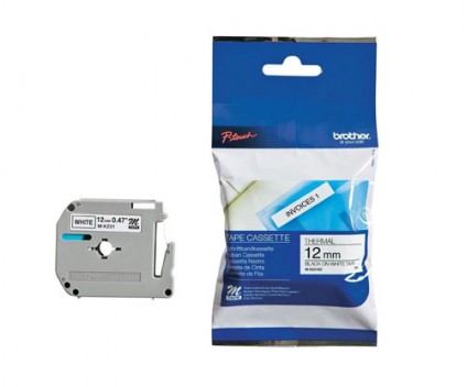 Fita Original Brother MK231BZ 12mm x 8m Não Laminada