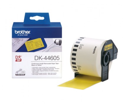 Etiquetas Originais, Brother DK44605 62mm x 30.48m Amarelo