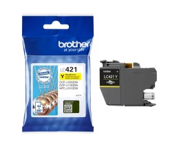 Tinteiro Original Brother LC-421Y Amarelo ~ 200 Paginas