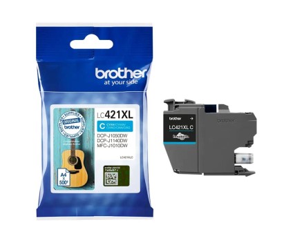Tinteiro Original Brother LC-421XLC Cyan ~ 500 Paginas