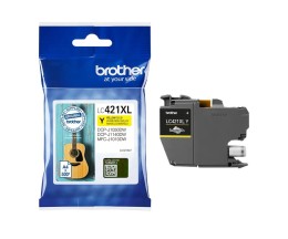 Tinteiro Original Brother LC-421XLY Amarelo ~ 500 Paginas