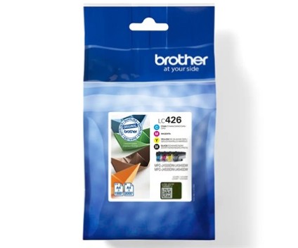 4 Tinteiros Originais, Brother LC-426 Preto + Cor ~ 3.000 / 1.500 Paginas